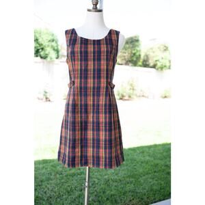 Vintage Plaid Mini Dress